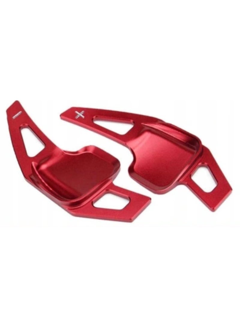 بي إم دبليو دواسات تغيير السرعات اليدوية لسيارة BMW F30 باللون الأحمر - معدنية - Image 1